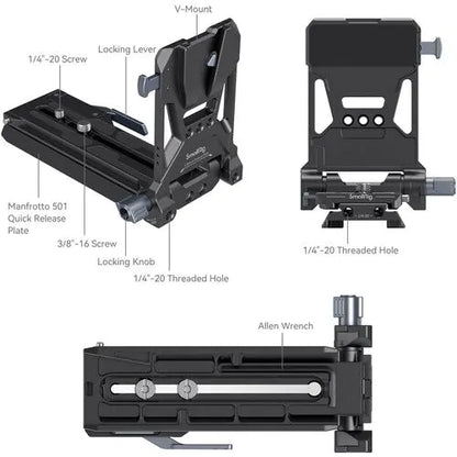 SmallRig V-Mount Battery Mount Plate Kit for Cinema Cameras 4323
