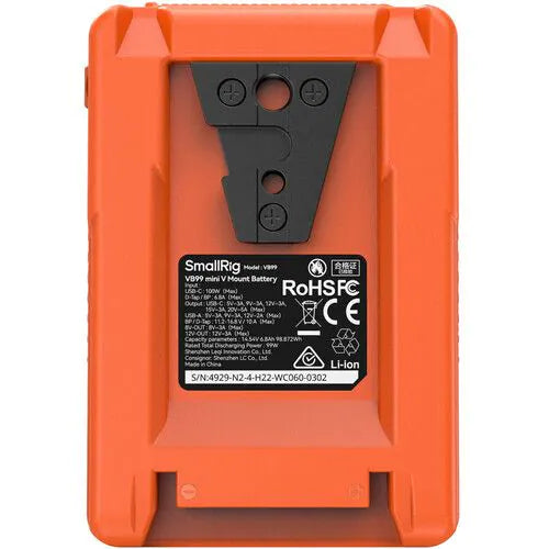 SmallRig VB99 mini V Mount Battery (Orange)