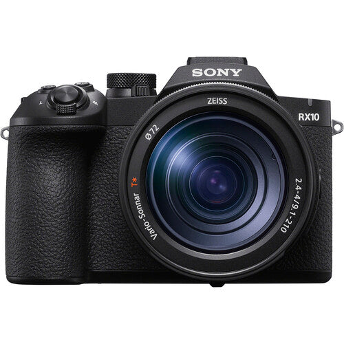Sony RX10 V Digital Camera with 20.1MP 1-inch Exmor RS sensor, 25x ZEISS zoom lens, AI autofocus, and 4K video recording