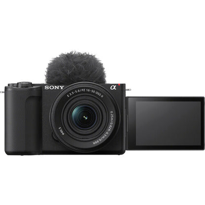 Sony ZV-E10 II mirrorless camera with 16-50mm power zoom lens in black for vlogging and content creation