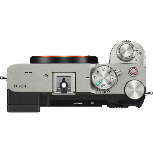 Sony a7CR Mirrorless Camera (Silver) Up View