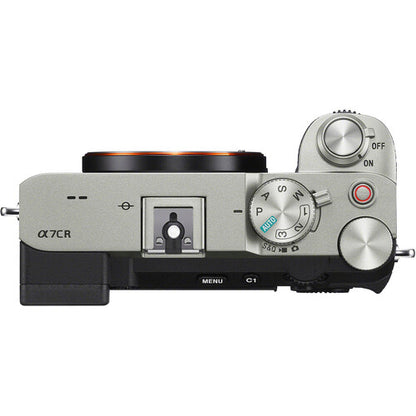 Sony a7CR Mirrorless Camera (Silver) Up View