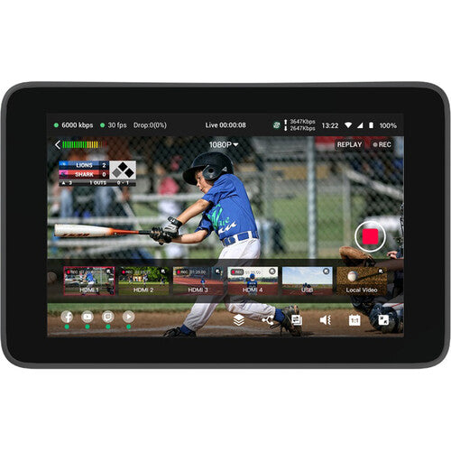 YoloBox Ultra all-in-one 4K live streaming switcher with touchscreen for multi-camera production