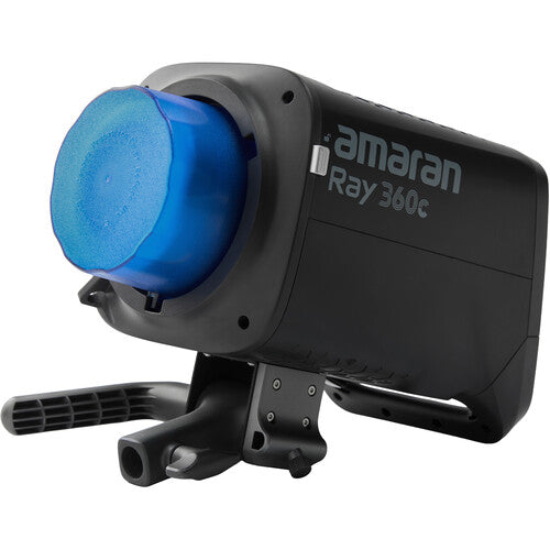 amaran 300c RGB COB LED monolight with Bowens mount and reflector for video production