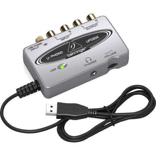 Behringer U-PHONO UFO202 USB Audio Interface with Phono Preamp