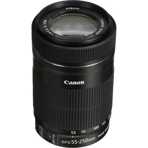 Canon EF-S 55-250mm f4-5.6 IS STM telephoto zoom lens