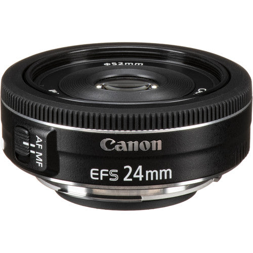Canon EF-S 24mm f2.8 STM pancake lens compact