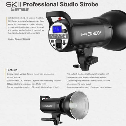 Godox SK300II 2-Light Studio Flash Kit