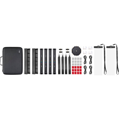 Godox TL30 30cm RGB LED tube light 4-light kit for photography and video