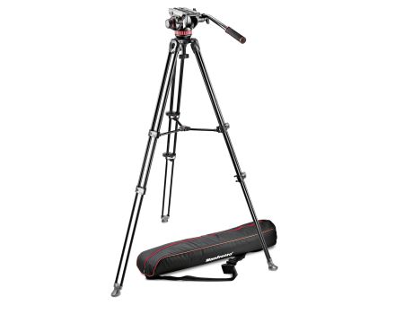 Manfrotto MVK502AM-1 Professional Fluid Video System/Aluminum/Telescopic Twin Leg