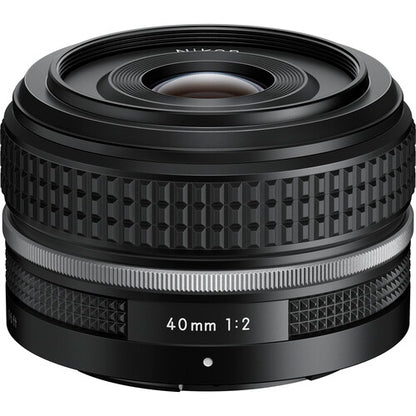 Nikon NIKKOR Z 40mm f2 SE compact prime lens retro design