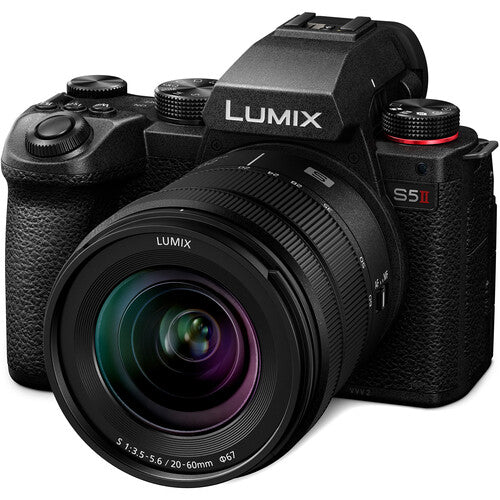 Panasonic Lumix S5 II mirrorless camera kit with 20-60mm lens for professional photography and video production