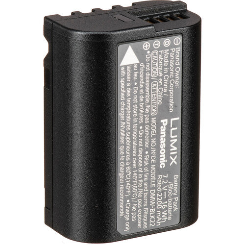 Panasonic DMW-BLK22 rechargeable lithium-ion battery 7.2V 2200mAh for Lumix mirrorless cameras
