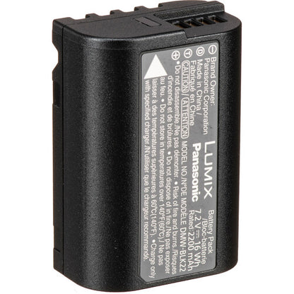Panasonic DMW-BLK22 rechargeable lithium-ion battery 7.2V 2200mAh for Lumix mirrorless cameras