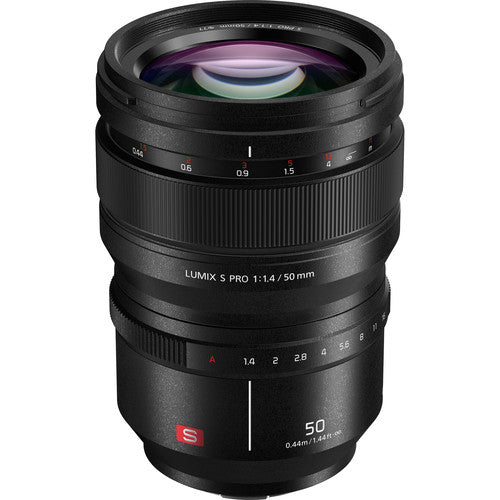Panasonic Lumix S PRO 50mm f/1.4 prime lens for L-Mount full-frame mirrorless cameras