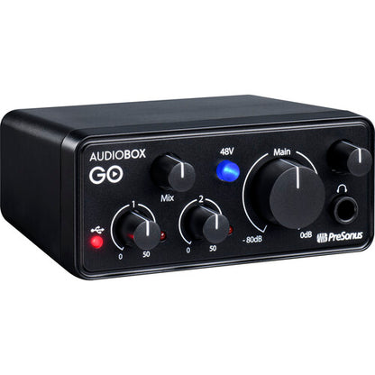 PreSonus AudioBox GO compact USB-C desktop audio interface