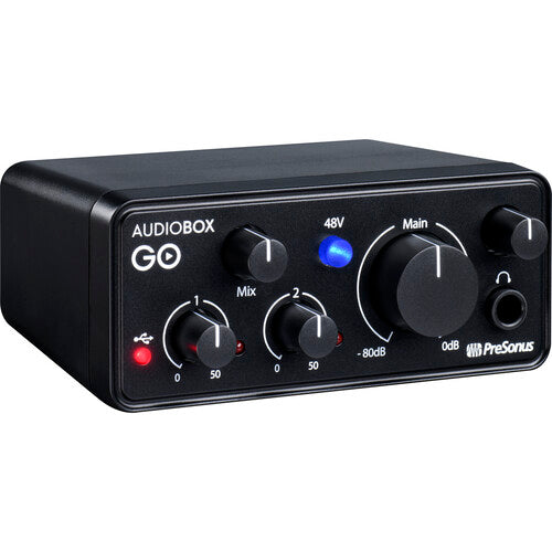 PreSonus AudioBox GO compact USB-C desktop audio interface