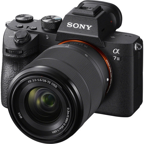 Sony a7 III mirrorless camera with 28-70mm lens full-frame