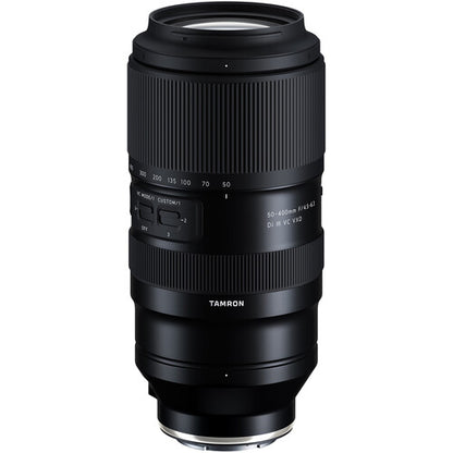 Tamron 50‑400mm f4.5‑6.3 Di III VC VXD telephoto zoom lens for Sony E
