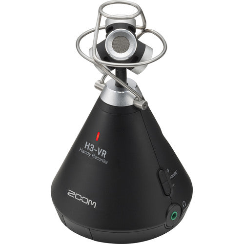 Zoom H3-VR handy audio recorder with built-in 4-channel Ambisonics microphone array for 360-degree recording